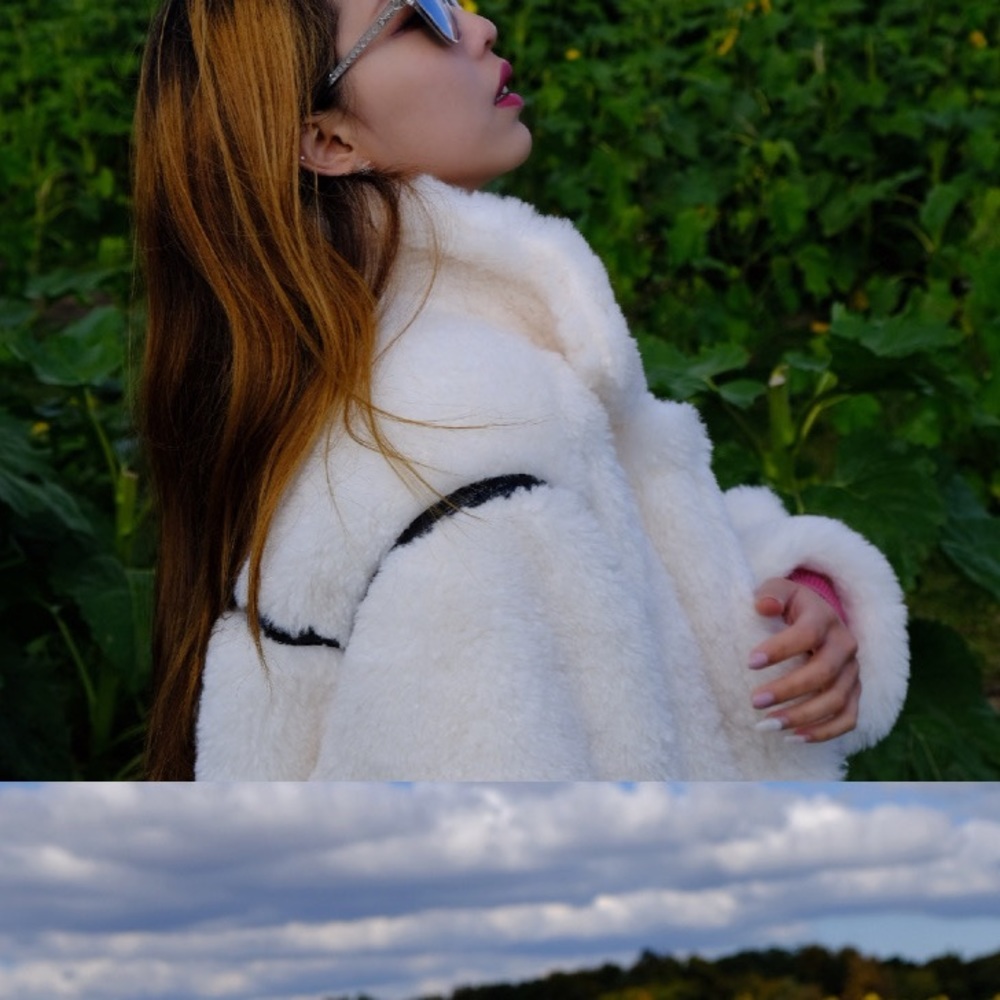ASOS Edition teddy jacket in beige